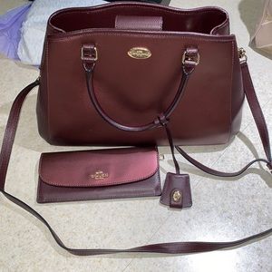 LIKE NEW! Coach satchel and wallet